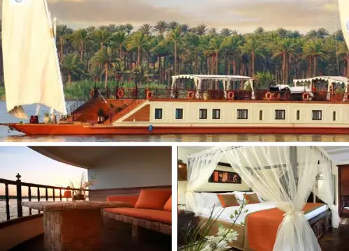 Private Luxury Deluxe Dahabiy with Hot Air Balloon and Abu Simbel 5 Days 4 night From Luxor